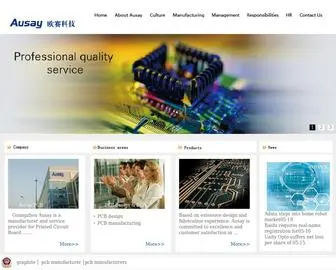 Ausaypcb.com(Pcb manufacturer) Screenshot