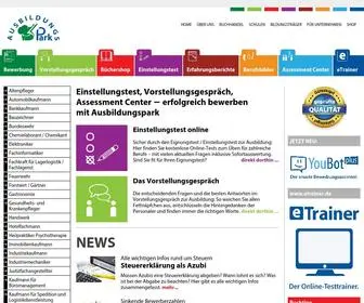 Ausbildungspark.com(Sicher zur Ausbildung) Screenshot