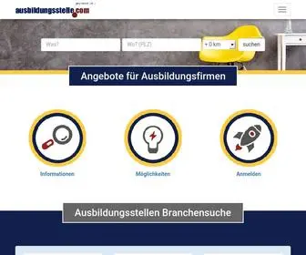 Ausbildungsstelle.com(Praktikum und Arbeit in Deutschland finden) Screenshot