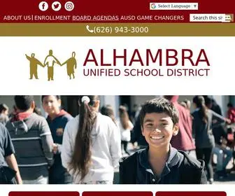 Ausd.us(Alhambra Unified School District) Screenshot