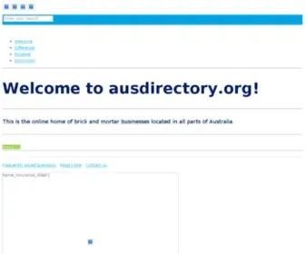 Ausdirectory.org(Free Business Directory Listings) Screenshot