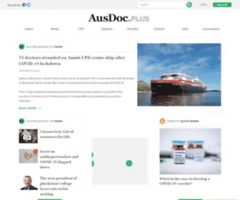 Ausdoc.com.au(Australian health care professional community platform) Screenshot