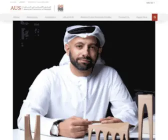 Aus.edu(American University of Sharjah) Screenshot