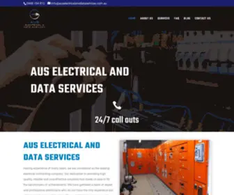 Auselectricalanddataservices.com.au(AUS Electrical & Data Services) Screenshot