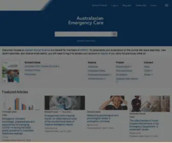 Ausemergcare.com(Australasian Emergency Care) Screenshot