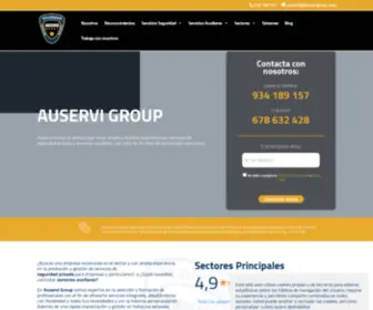 Auservigroup.com(Empresa Seguridad privada Barcelona y Servicios auxiliares) Screenshot