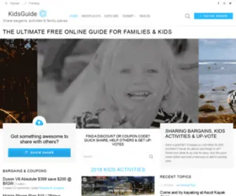 Ausfaces.com.au(FREE bargain guide for families & kids) Screenshot