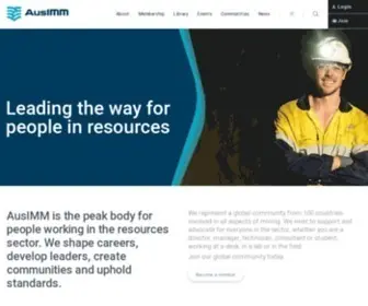 Ausimm.com(Leading the way for people in resources) Screenshot