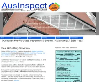 Ausinspect.com.au(Australian Pre Purchase Inspections) Screenshot