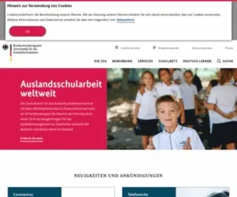 Auslandsschulwesen.de(ZfA) Screenshot