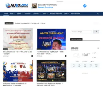 Auslankanewsnevents.com(Adelaide Sri Lankan Community new and events) Screenshot