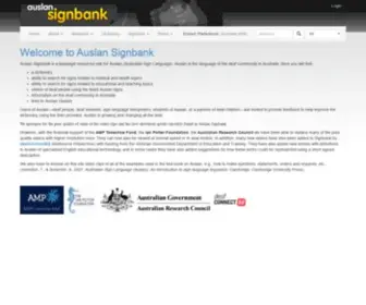 Auslan.org.au(Signbank) Screenshot