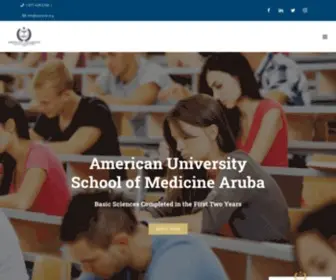 Ausoma.org(American University School of Medicine Aruba) Screenshot