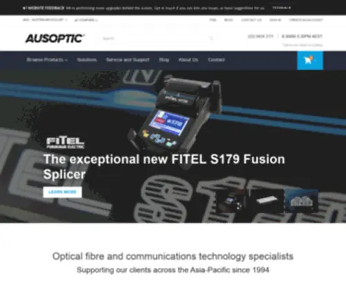 Ausoptic.com(Fitel Fusion Splicer) Screenshot