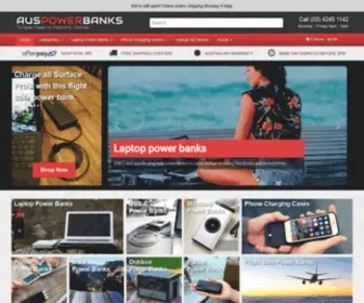 Auspowerbanks.com.au(Australia's #1 Source for Portable Power Banks) Screenshot