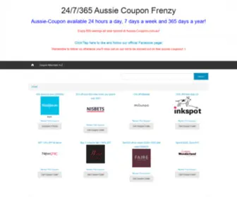 Aussie-Coupons.com.au(Aussie Coupon Frenzy) Screenshot