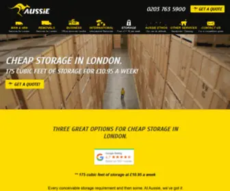 Aussie-Storage.co.uk(Aussie Man and Van Ltd) Screenshot