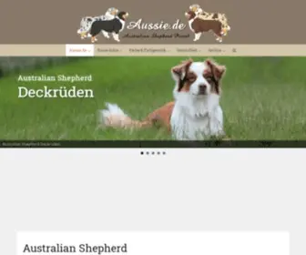 Aussie.de(Die Australian Shepherd Seite) Screenshot