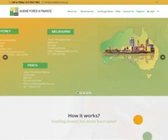 Aussieforex.com.au(Aussie Exchange and Finance) Screenshot