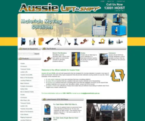 Aussiehoist.com.au(Aussiehoist) Screenshot