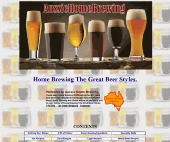 Aussiehomebrewing.com(Aussie Home Brewing) Screenshot