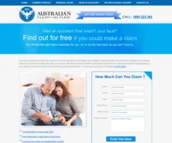 Aussieinjury.com.au(Australian Injury Helpline) Screenshot