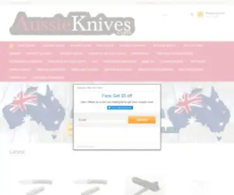 Aussieknives.com(Australian Knife Shop) Screenshot