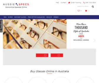 Aussiespecs.com.au(Optometrists Coffs Harbour) Screenshot