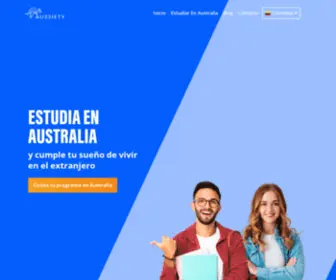 Aussiety.com.co(Agencia para Estudiar en Australia) Screenshot