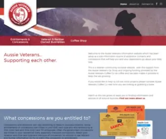 Aussieveterans.com(Aussie Veterans) Screenshot