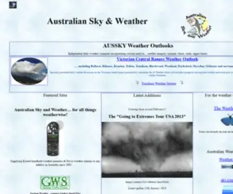 Aussky.com.au(AUSTRALIAN SKY & WEATHER incorporating Melbourne Storm Chasers) Screenshot