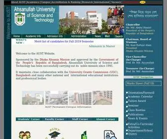 Aust.edu(Ahsanullah University of Science and Technology) Screenshot