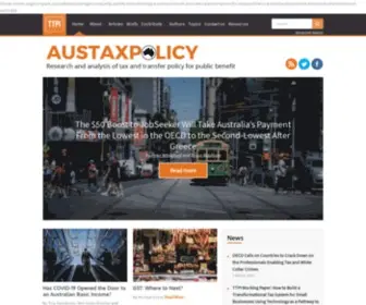 Austaxpolicy.com(The Tax and Transfer Policy Blog) Screenshot