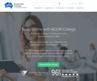 Austcollege.edu.au(Australian College of Commerce & Management) Screenshot