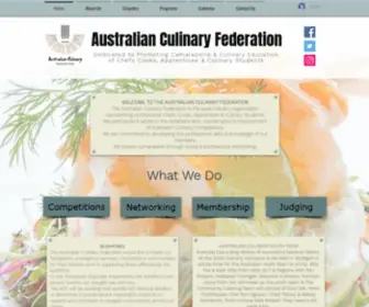 Austculinary.com.au(The Australian Culinary Federation) Screenshot