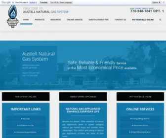 Austellgas.com(Natural Gas System) Screenshot