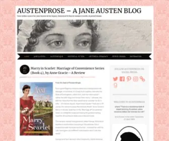 Austenprose.com(A Jane Austen Blog) Screenshot
