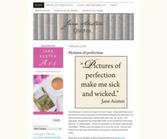 Austenquotes.com(Jane Austen Quotes) Screenshot