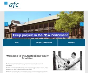 Austfamily.com.au(Australian Family Coalition) Screenshot