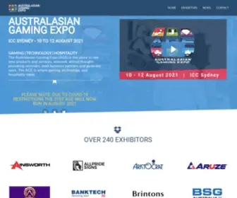 Austgamingexpo.com(The Australasian Gaming Expo (AGE)) Screenshot