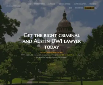 Austin-Criminallawyer.com(Austin DWI Lawyer) Screenshot