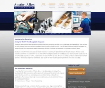 Austinallen.com(Manufacturing recruiter) Screenshot