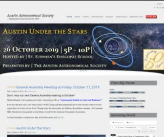 Austinastro.org(Austin Astronomical Society Austin Astronomical Society) Screenshot