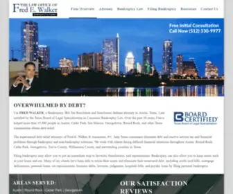 Austinbankruptcyattorney.com(Fred Walker) Screenshot