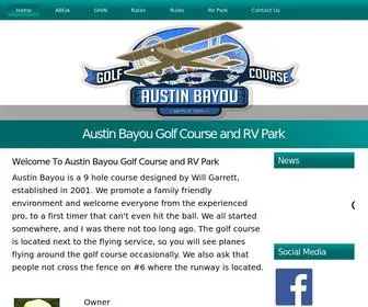 Austinbayougolf.com(Austin Bayou Golf Course) Screenshot