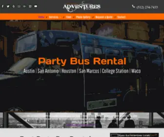 Austinbusadventures.com(Party Bus Rentals) Screenshot