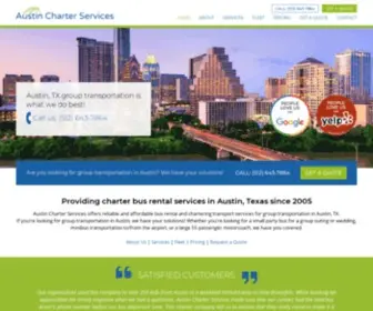 Austincharterservices.com(Coach & Charter Bus Rentals in Austin) Screenshot