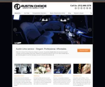 Austinchoicelimo.com(Limo Rental Service For Austin TX And Texas Airport) Screenshot