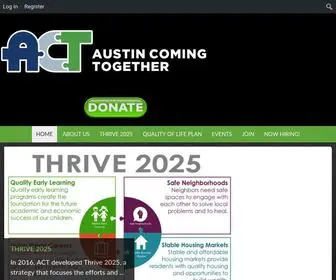 Austincomingtogether.org(Proactive Community Building) Screenshot