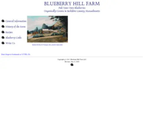 Austinfarm.com(Blueberry Hill Farm) Screenshot